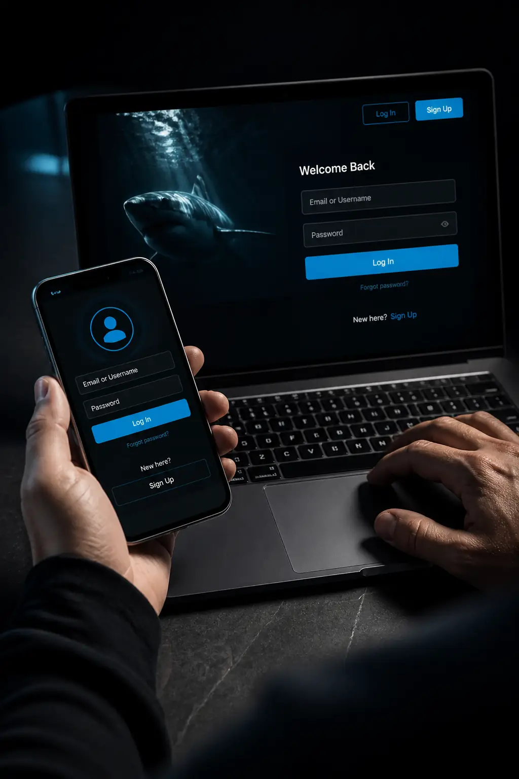 Winshark Casino Login & Signup for Canadian Players visual guide for Winshark Casino